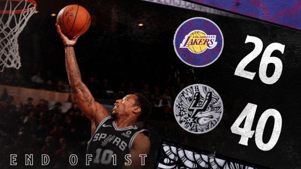  詹姆斯三双助湖人险胜马刺  